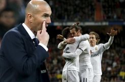 Hattrick Bale dan Gol ke-100 Benzema Warnai Debut Zidane