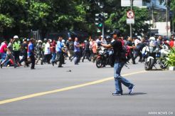 Suspected Terrorist Which Opened Fire at Sarinah Bomb