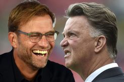 Senyum Klopp vs Emosi Van Gaal, Siapa Berjaya?