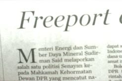 Dalam Kasus Skandal Freeport, Logika Jaksa Agung Dipertanyakan