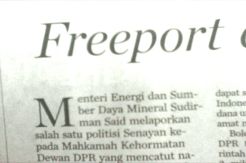 DPR Rumuskan Kerangka Kerja Panja Freeport