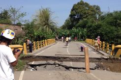 Dua Jembatan di Binjai Terputus Akibat Banjir