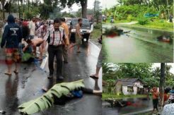 Senggolan Motor, Saiful Terjatuh dan Terlindas Truk Gandeng