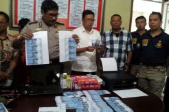 Polda Sumsel Bongkar Peredaran Uang Palsu di Palembang