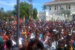 Ribuan Massa Geruduk Kedubes Australia Soal Celah Timor