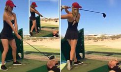 Aksi Pegolf Seksi Ini...