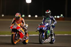 Lorenzo Contek Marquez Saat Pilih Ban Lunak di GP Qatar