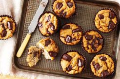 Resep Camilan Liburan, Muffin Kelapa Pisang Cokelat