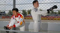 Rio Haryanto - Stoffel Vandoorne Reunian di GP Bahrain
