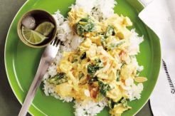 Resep Cepat-Lezat-Sehat, Kari Yogurt Ayam dengan Bayam