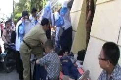 Upacara Hardiknas di Bojonegoro 60 Pelajar Pingsan, Tali Bendera Terputus