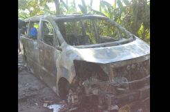 Alphard dari Arah Jakarta Terbakar di Jalur Pantura Suradadi