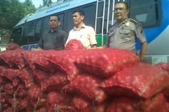 2 Ton Bawang Ilegal Asal India Disita Polisi