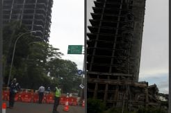 Gedung Roboh, Polisi Masih Alihkan Arus Lalu Lintas di Bintaro