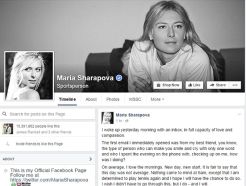 Merasa Terzalimi, Maria Shrarapova Curhat di Facebook