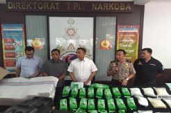 Gulung Sindikat Narkoba, Mabes Polri Sita 1,6 Ton Ganja & 41 Kg Sabu