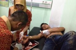 Duel dengan Begal Pegawai Dinas Pasar Bersimbah Darah