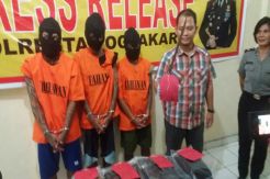 Tiga Perampok Berpedang Diringkus Polisi