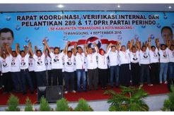 HT Lantik 306 Pengurus DPRt Perindo di Temanggung