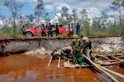 Razia Penambang Emas Ilegal, Petugas Hanya Temukan Tenda dan Peralatan