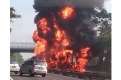 Sebelum Terbakar Truk Tangki BBM Pertamina Sempat Meledak Dua Kali