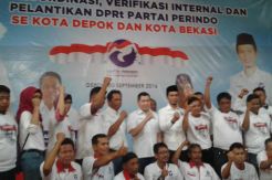 HT Lantik Ratusan DPRt Perindo Depok dan Bekasi