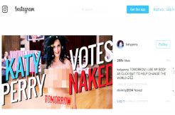 Katy Perry Nude for Hillary Clinton