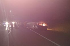 Minibus Terbakar di Tol Jagorawi Km 43 Mengarah ke Ciawi