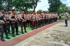 Perbatasan Tulang Bawang-Mesuji Jadi Fokus Penjagaan Brimob dan TNI
