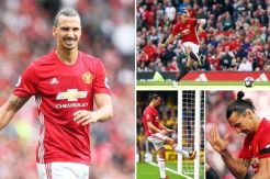 Ibra Rayakan Ultah ke-35 dengan Cap Striker Terburuk Liga Inggris 2016/17
