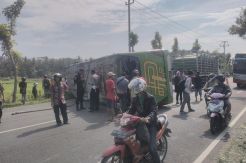 Bus Saling Kejar Berujung Maut, Satu Penumpang Tewas