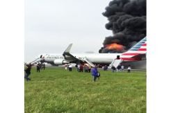American Airlines Burned at OHare Airport