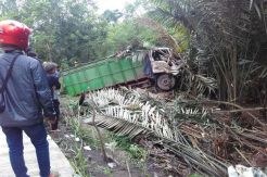 Truk Muatan Pasir Kecelakaan, Sopir dan Kernet Tewas Seketika
