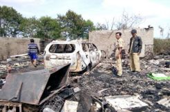 Api Mengamuk di Gudang Tenda Pernikahan, Avanza Ikut Terbakar