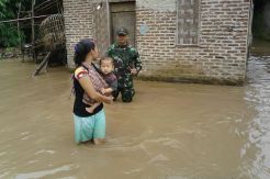 Sungai Ciujung Meluap, Desa Tengkurak Terendam