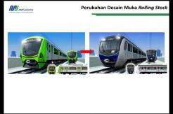 DKI Serahkan Perubahan Desain Lokomotif MRT Kepada Presiden