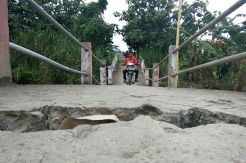 Jembatan Dongko di Demak, Ambles Diterjang Banjir Bandang
