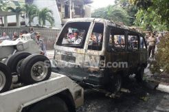 Kronologi Aksi Bakar Mobil Saat Mau Diderek Dishub Jakpus