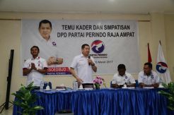 HT: Kader Perindo Raja Ampat Harus Kerja Keras untuk Rakyat