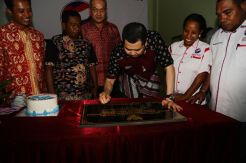 Resmikan Kantor DPD Sorong, HT Serukan Kader Kerja Keras Bangun Papua Barat