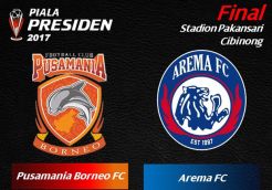 Final Piala Presiden 2017: Starting XI PBFC vs Arema FC