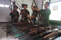 Kodim 1014 Pangkalan Bun Amankan 29 Pucuk Senpi Rakitan