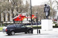 Dozens People Lying Injured in Road on Westminster Bridge