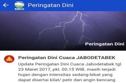 Hujan Diprediksi Mengguyur Jakarta Sampai Dini Hari