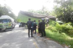 Tabrakan Truk Beruntun di Padang, Sopir Luka Parah