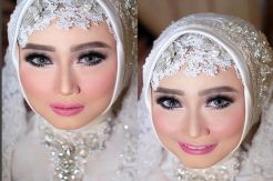 Tips Tampil Cantik Wanita Berhijab di Hari Pernikahan