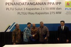 PLN Teken PPA PLTGU Riau dan PLTU Sulut 3