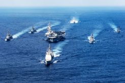 US Navy Strike Group Move Toward to Korean Peninsula