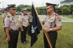 Kawasan Tertinggi Kejahatan, Polsek Sukarami Diberi Bendera Tengkorak