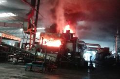 Pabrik Pengolahan Karet PT BBA Terbakar